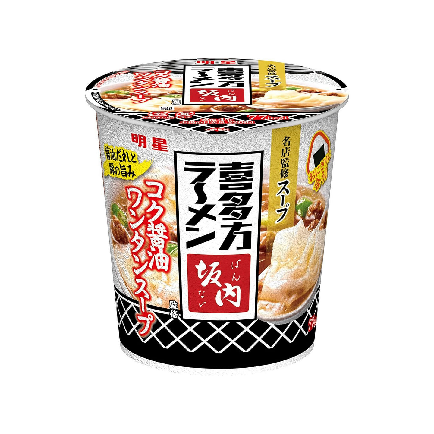 Kitakata Ramen Ban-nai Wonton Soup Cup MYOJO 21g 1 each