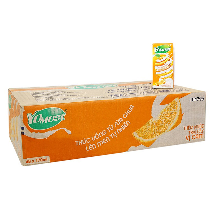 YOMOST 酸奶饮料 橙子味 (整盒-48支)