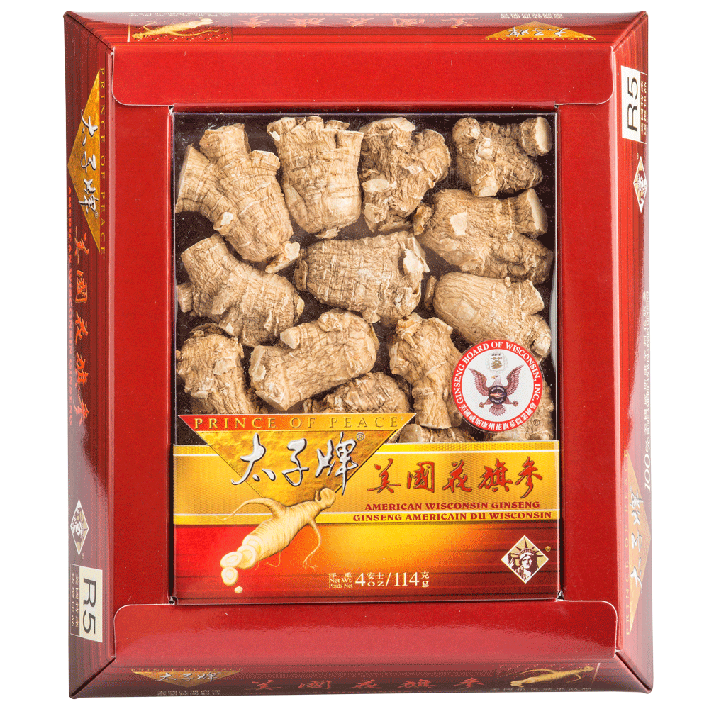 Prince of Peace Wisconsin American Ginseng Extra Large Round Roots, 4 oz 1 each