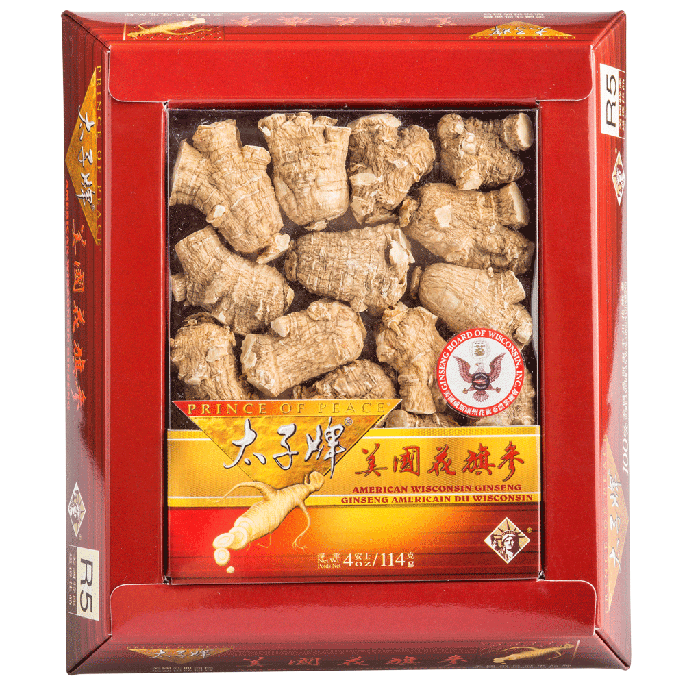 Prince of Peace Wisconsin American Ginseng Extra Large Round Roots, 4 oz 1 each