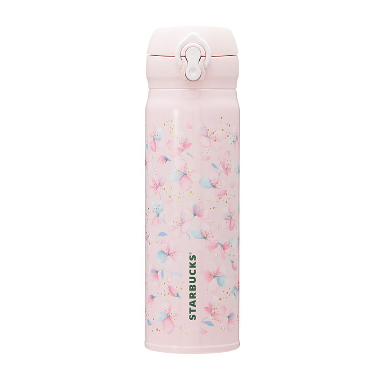 星巴克 樱花限定 便携保温杯 淡粉色 500ml