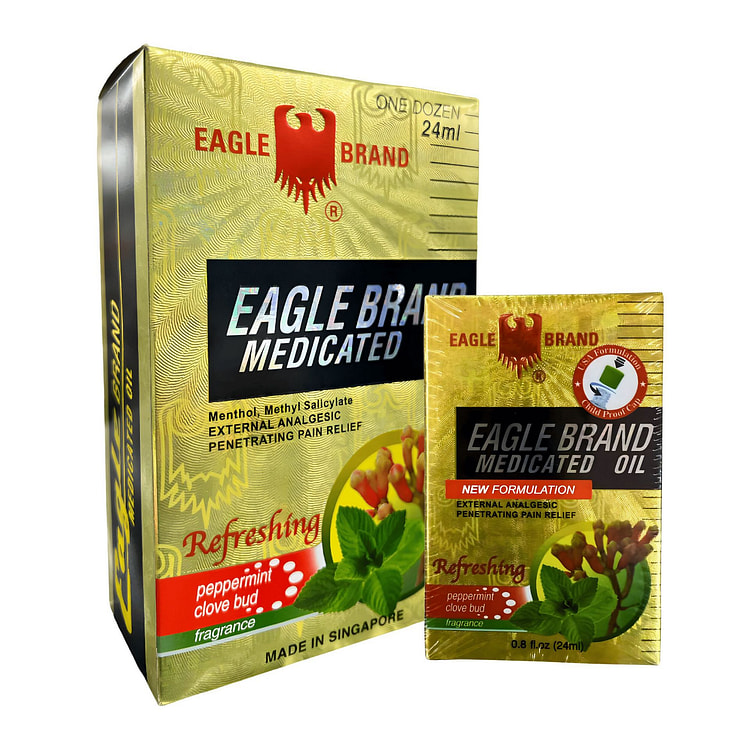 [EAGLE] Medicated Oil - Peppermint Clove- 24 ml*12 pack