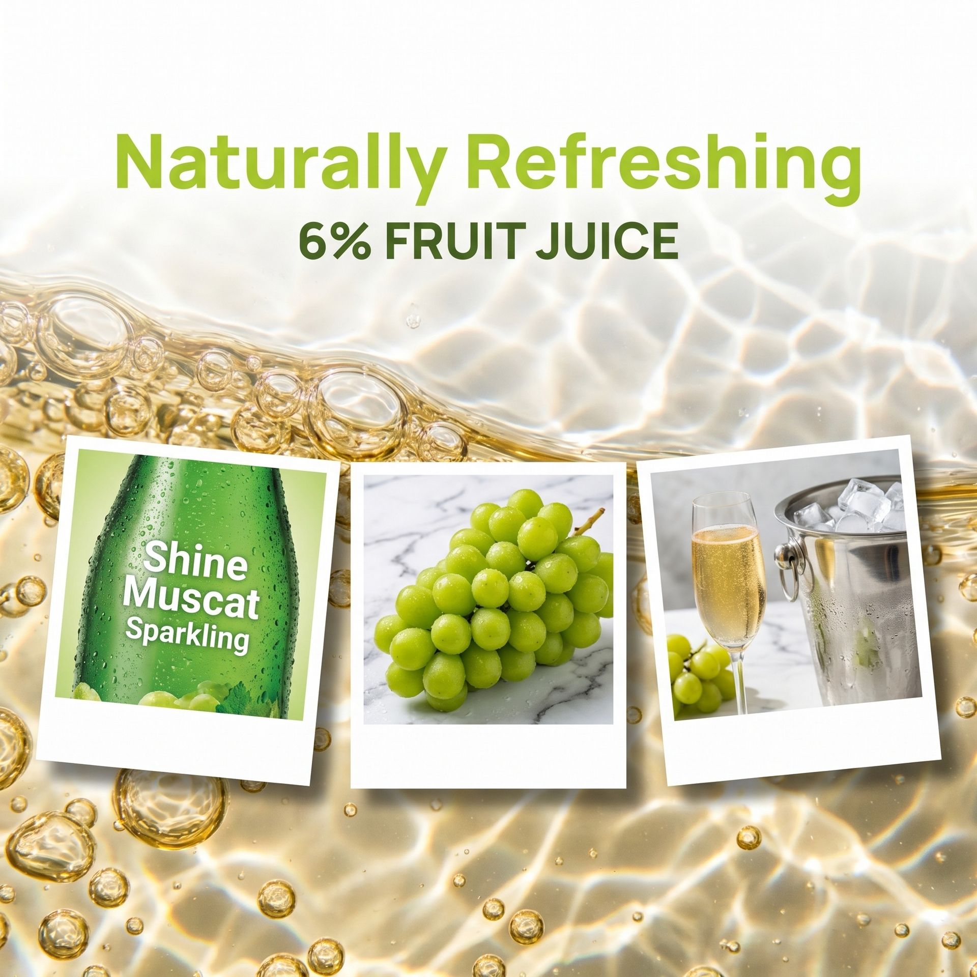 Get OKF Shine Muscat Fruit Sparkling Juice Water 20pk 16.9 fl.oz