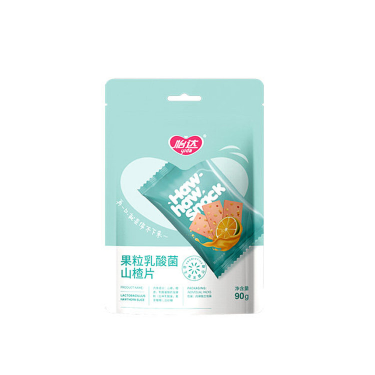 怡达 果粒乳酸菌山楂片健康开胃零食 90g*1袋