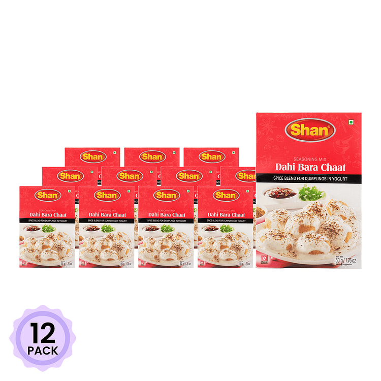 Shan 混合调味料(Dahi Bara Chaat) 1.76 盎司*12 包