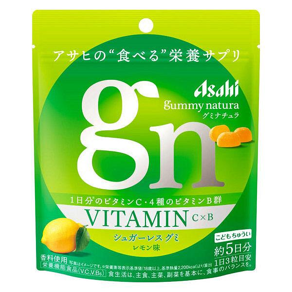 Kẹo dẻo Asahi vị chanh (bổ sung Vitamin C & B) 15 viên 1 phần