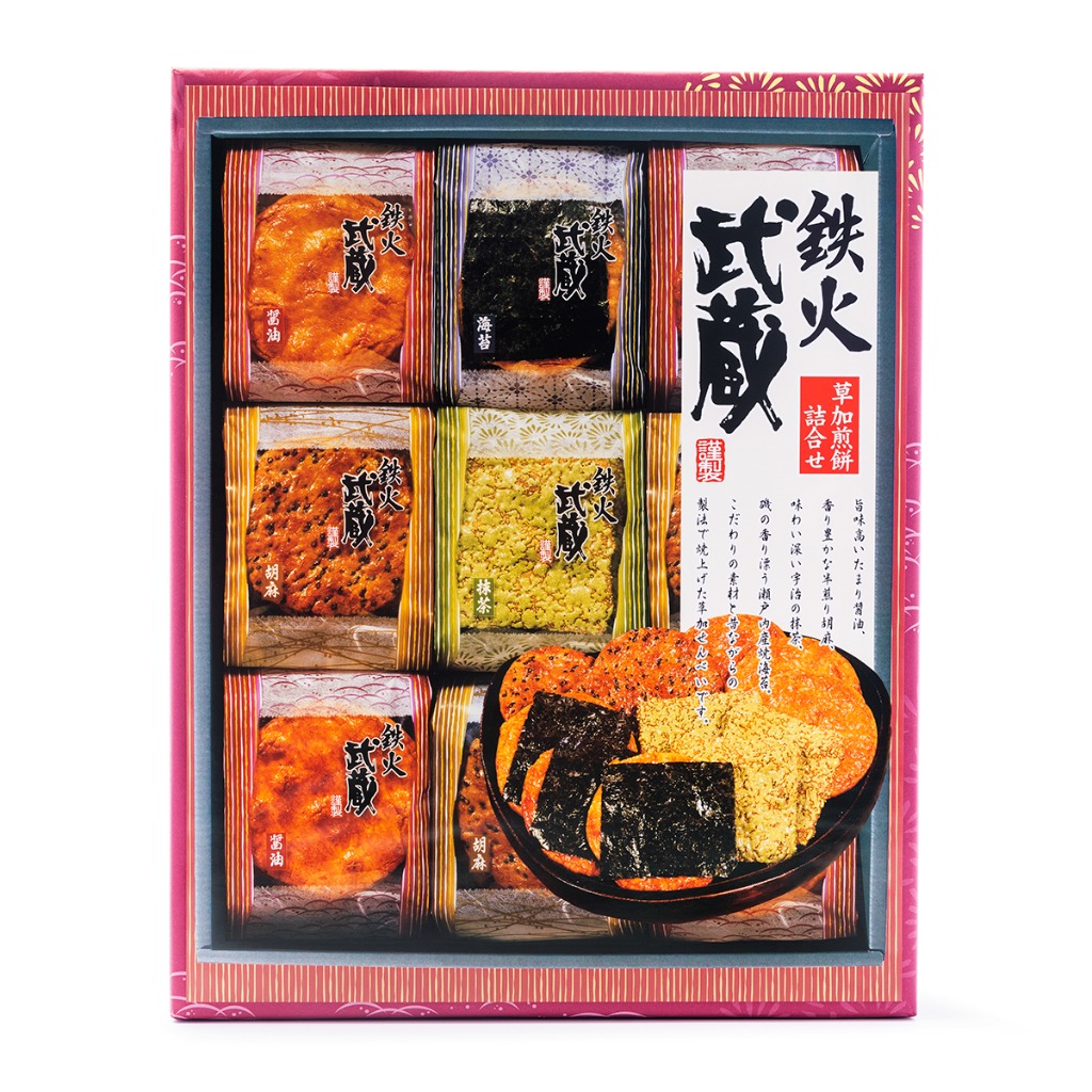 Get Honda Tekka Musashi Japanese Baked Rice Cracker 27pc Delivered