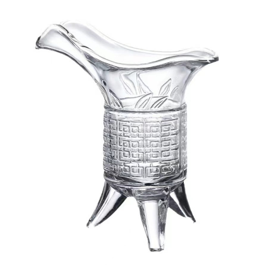King Cup Mini Shot Glass Chinese Style Shot Glass Ligueur Glass-20 ml 2pcs 2 each