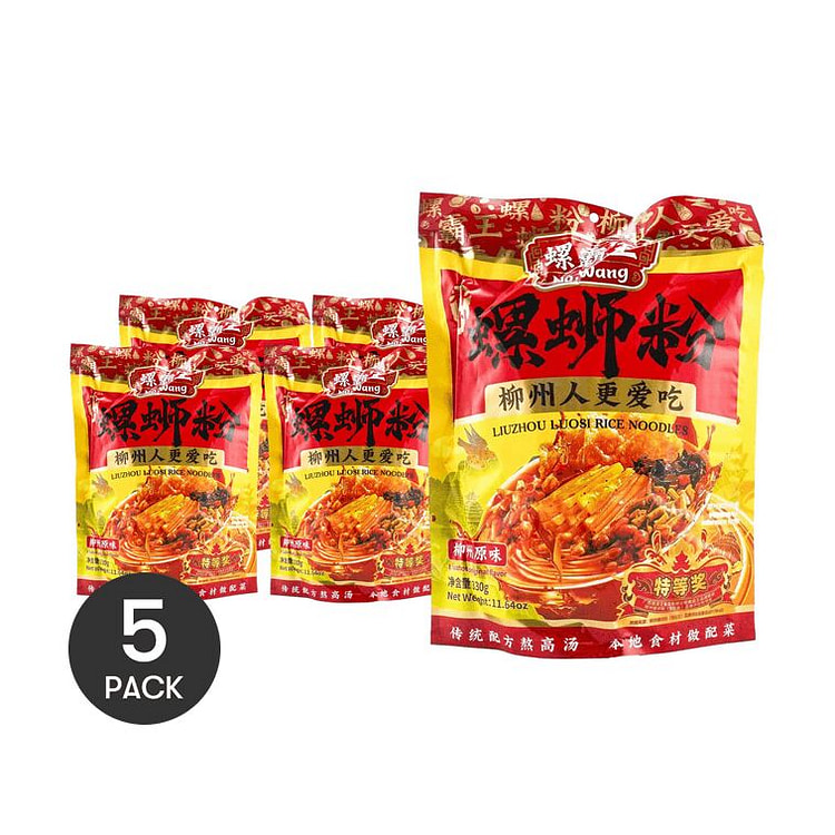 螺霸王 柳州螺蛳粉 原味  330g*5 330 克