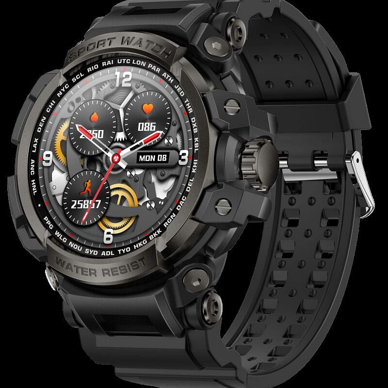 Outdoor Sports Fitness Tracker Smart Watch Black 1 each