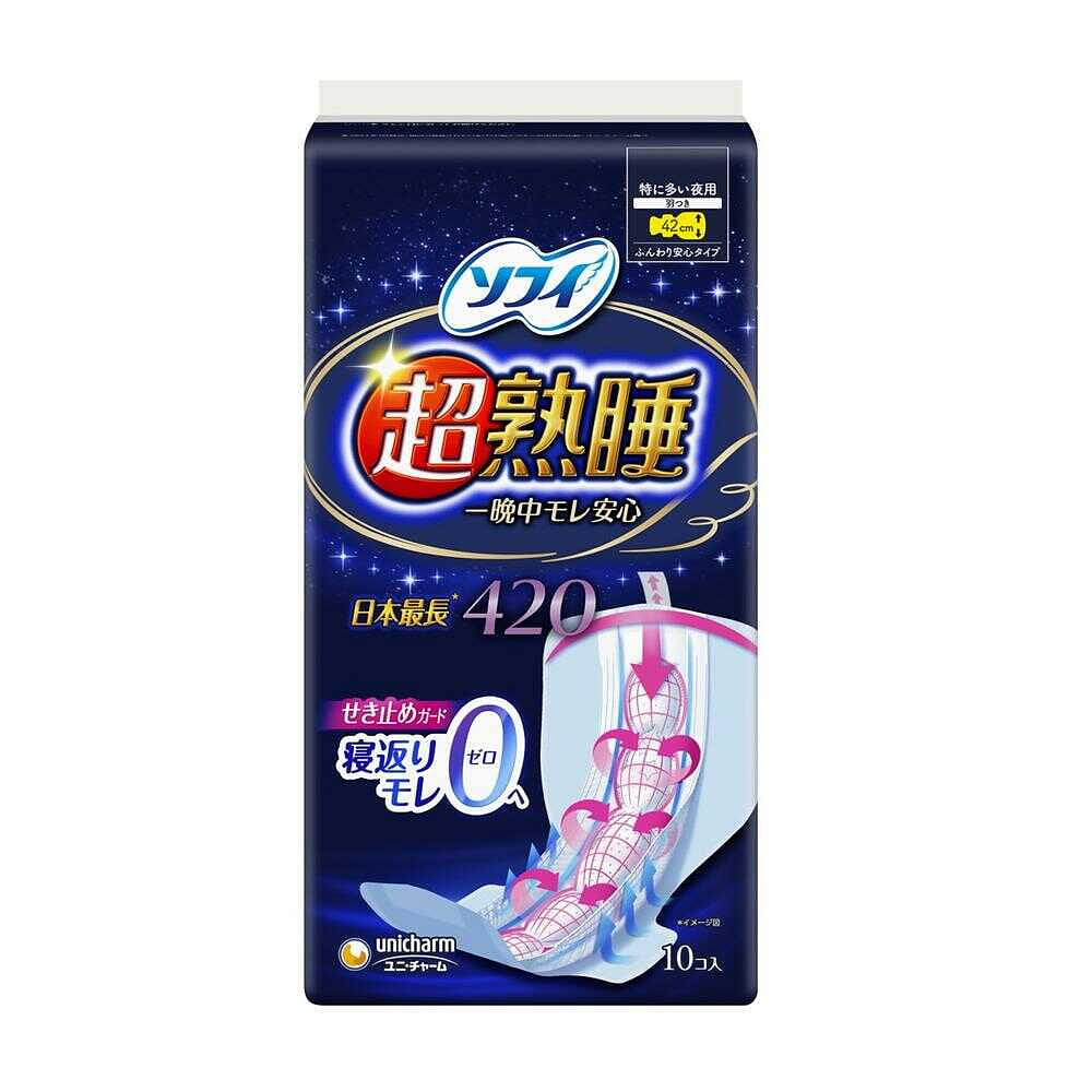 Sofy Cho Jyukusui 42cm Night Winged Napkins 10p 1 count