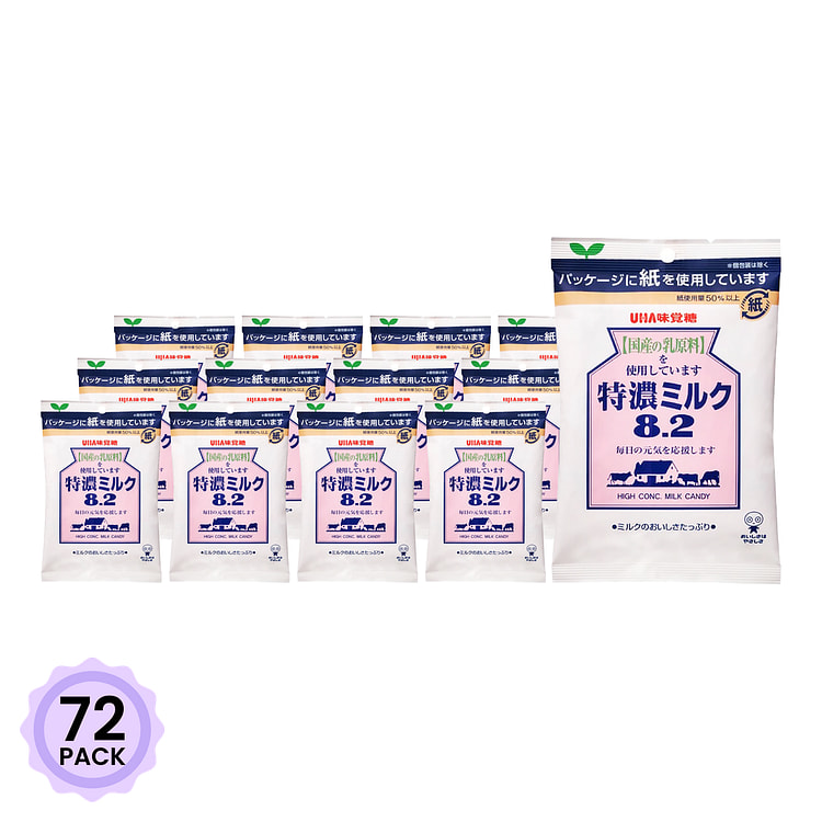 UHA Rich Milk Candy 83 g*72 pack