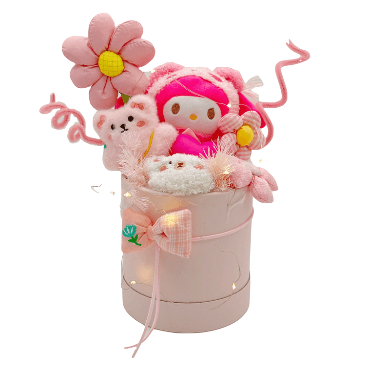 Plush Toy Bouquet Vase Cute Kawaii Birthday Gift My Melody 1 each