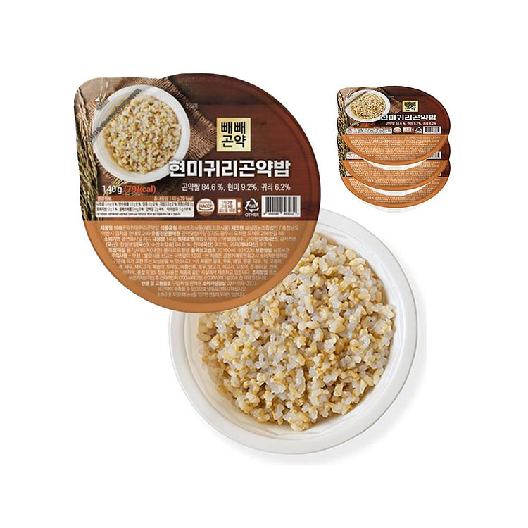 Fermented Konjac Brown & Oat Rice 4.93 oz, 3-PACK 1 each*3 pack