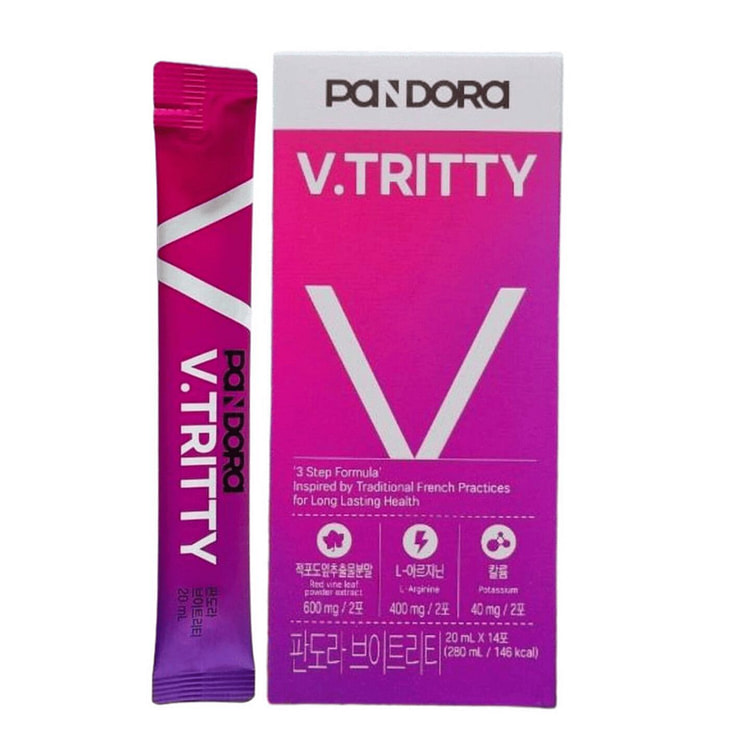 Pandora V-Line Drink with Red Grape Leaf 1 box
