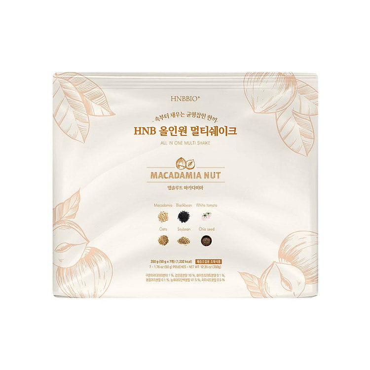 HNB Multi Protein Shake (Macadamia Nut) 7PC 1 pack