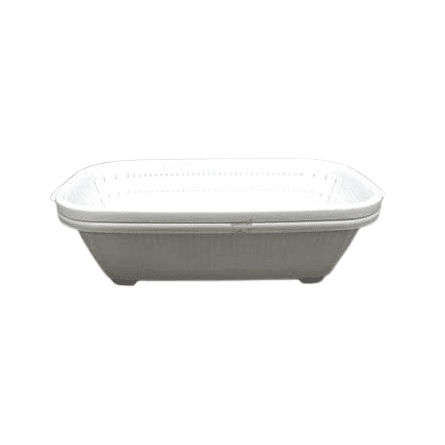 Stackable Colander Bowl, Slim-Shaped White 1 each
