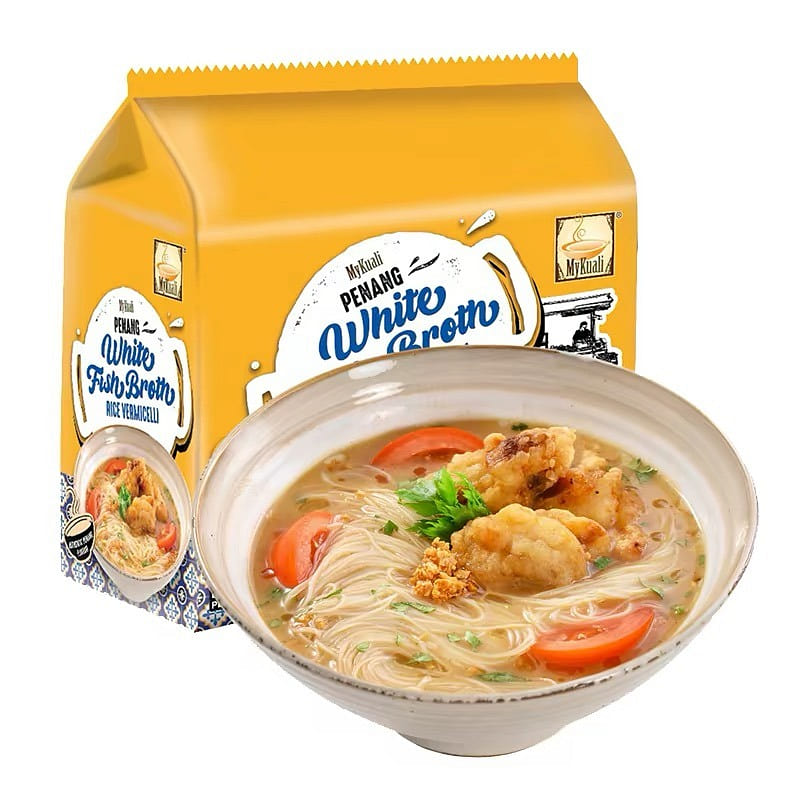 Mykuali Fish Soup Rice Noodles Instant Noodles 380 g