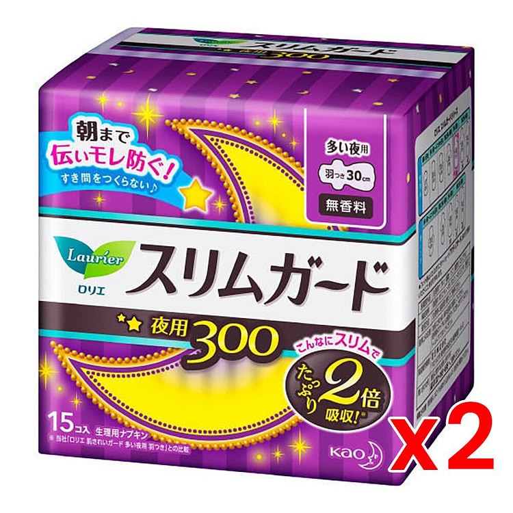 Laurier 30cm Slim Guard Wing Sanitary Pad 15px2 1 count