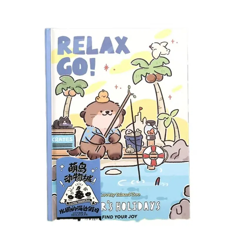 MOE Island Zootopia Series B6 Hardback Cute Cartoon Three-Dimensional-Otter 1 Pc 1 count
