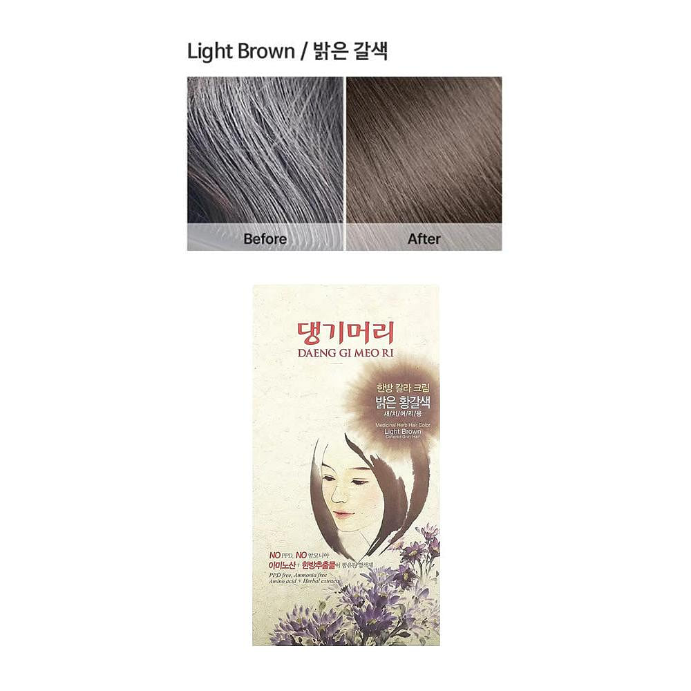Medicinal Herb Hair Color Cream Light Brown 1 each
