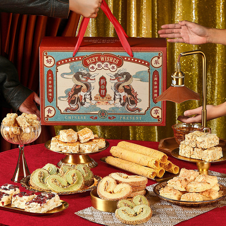 悠享时X敦煌博物馆联名 味影流年饼干糕点礼盒 846 克