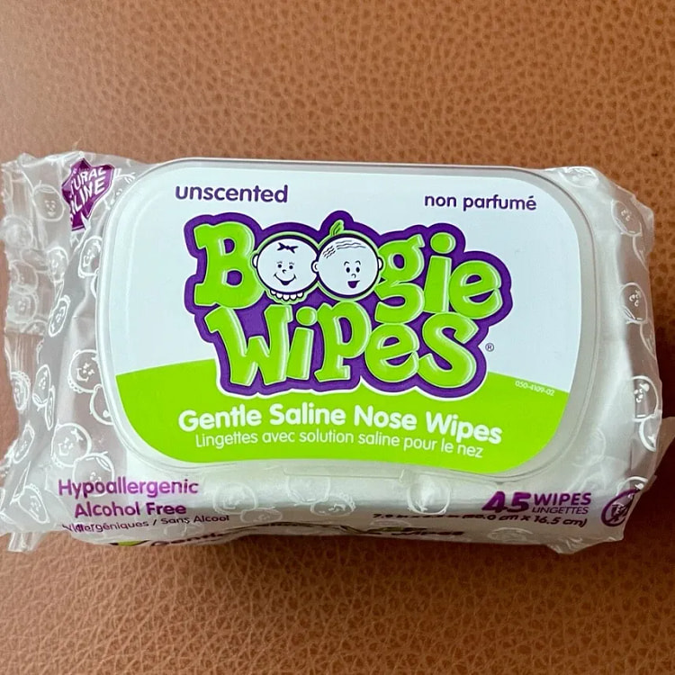 Boogie Wipes Gentle Saline Nose Wipes 45ct 1 pack