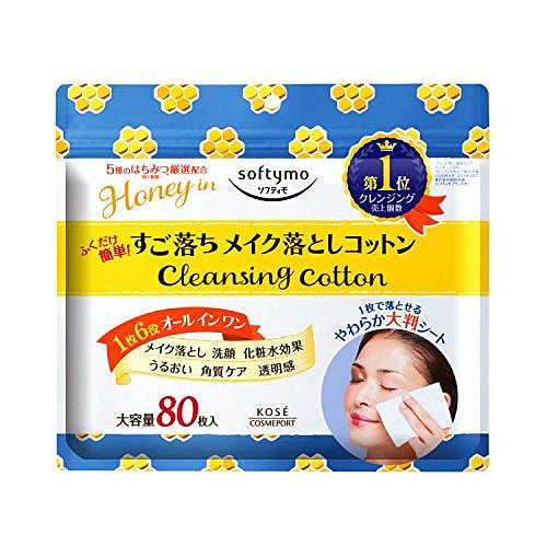 KOSE COSMEPORT softymo Cleansing Cotton (Honey mild)