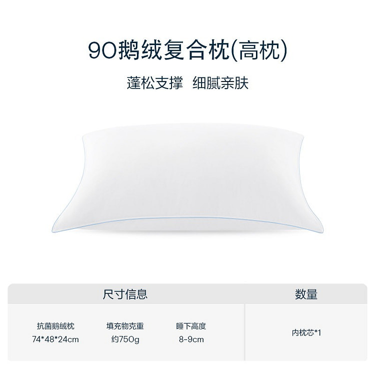 Atour Planet 90% Goose Down Pillow (Large) 1 count