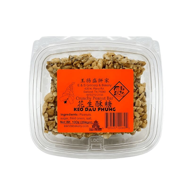 [E&S] Crunchy Peanut Bar -10oz 1 each