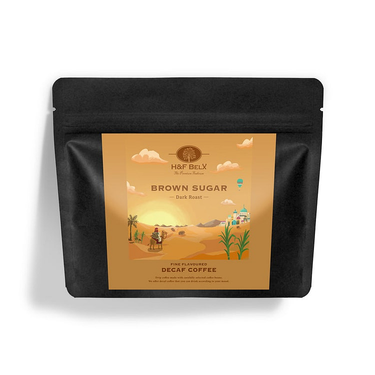 Cà phê pha phin H&F BELX vị Đường nâu (không caffeine) - 5 túi 1 phần