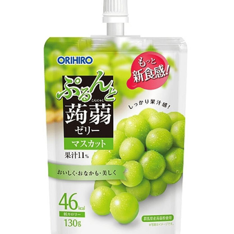 ORIHIRO 低卡蒟蒻果冻 晴王葡萄 130 克