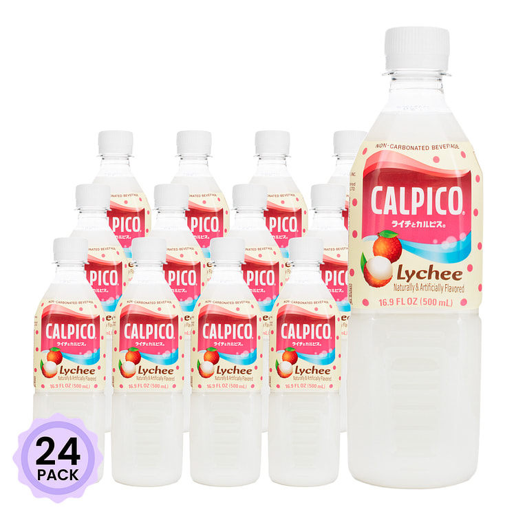 Calpico Non-Carbonated Soft Drink, Lychee Flavor 16.9 fl.oz*24 pack