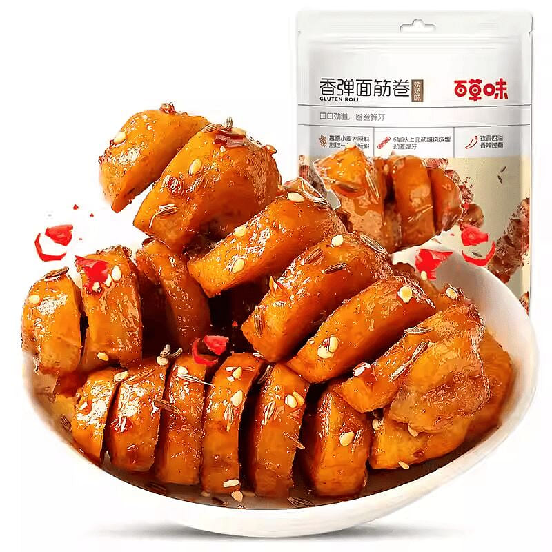 Barbecue Flavor Seitan Roll 135g*1 pack 135 g