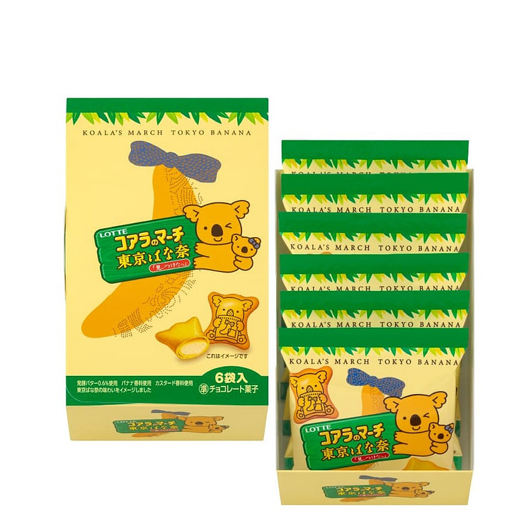 TOKYO BANANA Lotte Koala March Tokyo Banana 6pcs