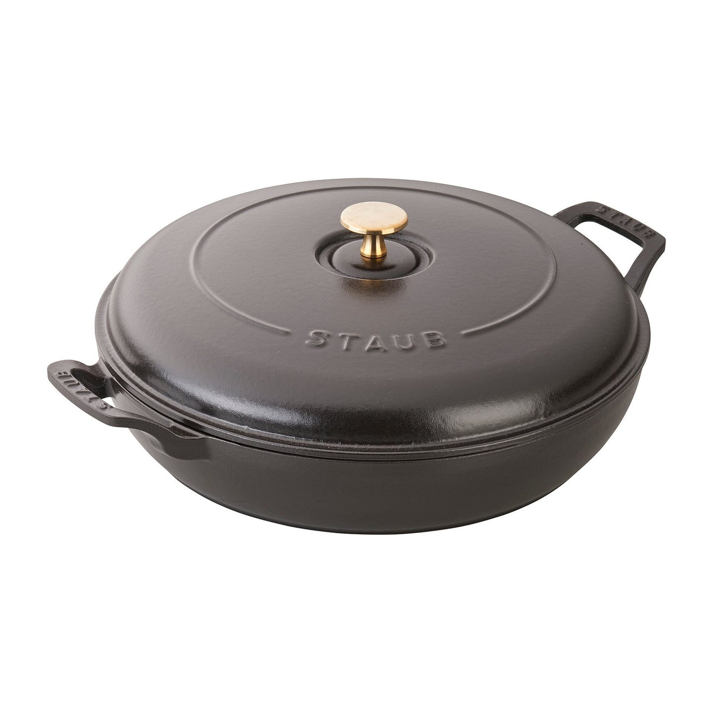STAUB Cast Iron 3.5-qt Braiser 3.5-qt / Matte Black 1 each