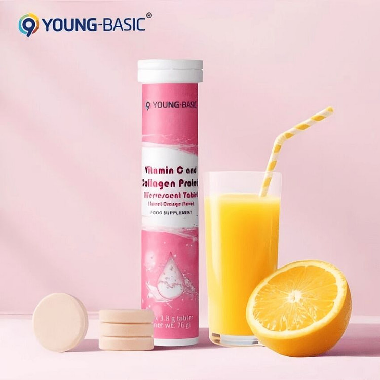 Collagen and Vitamin C Effervescent Tablets 1 bottle