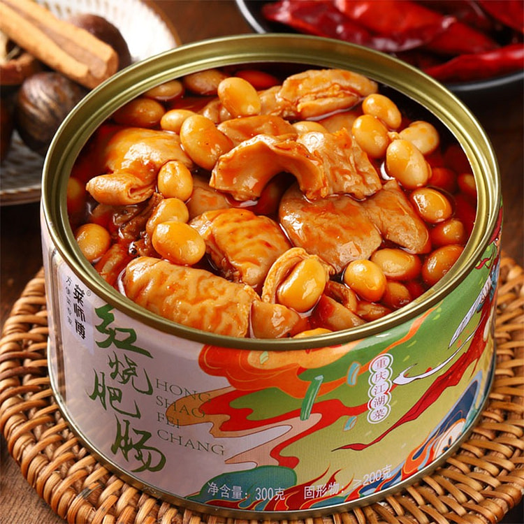 【2罐 黄豆肥畅】菜师傅 重庆特产 肥畅罐头