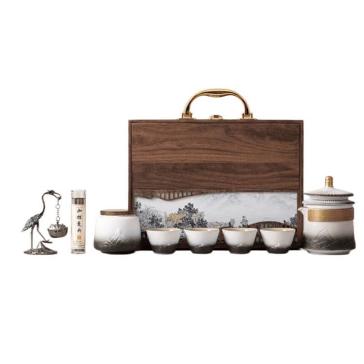 瓷馨斋  茶具黑白渐变  1盒 1 盒