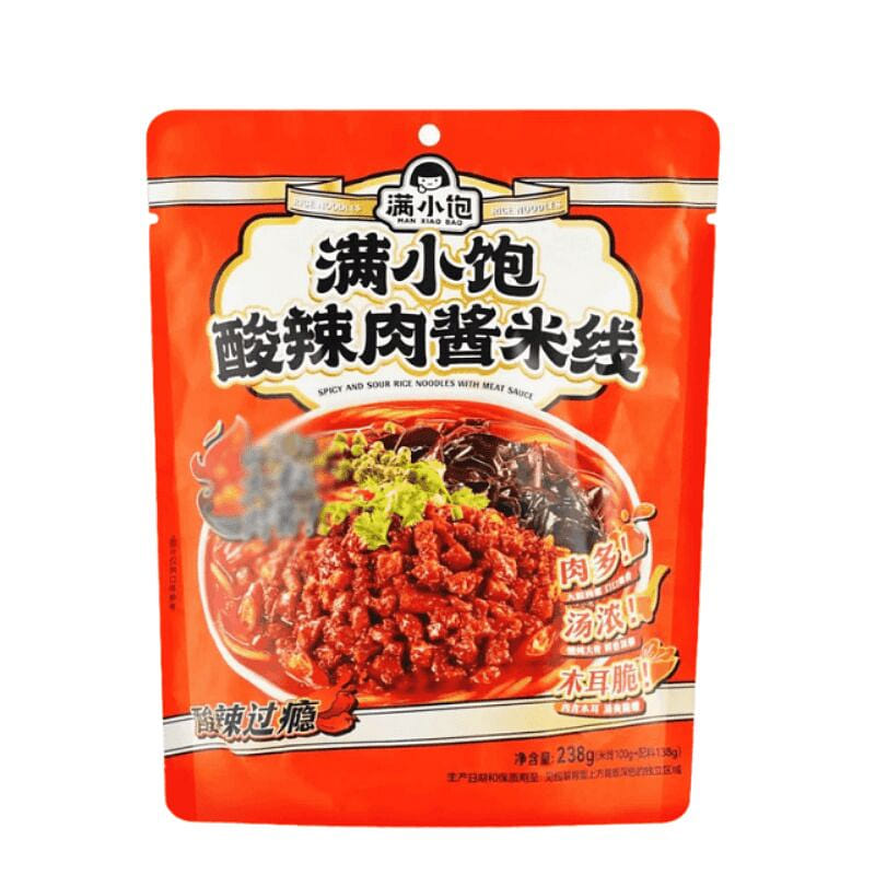 ManxiaobaoHot&SourMeat Sauce Rice Noodles, 238g*1 238 g