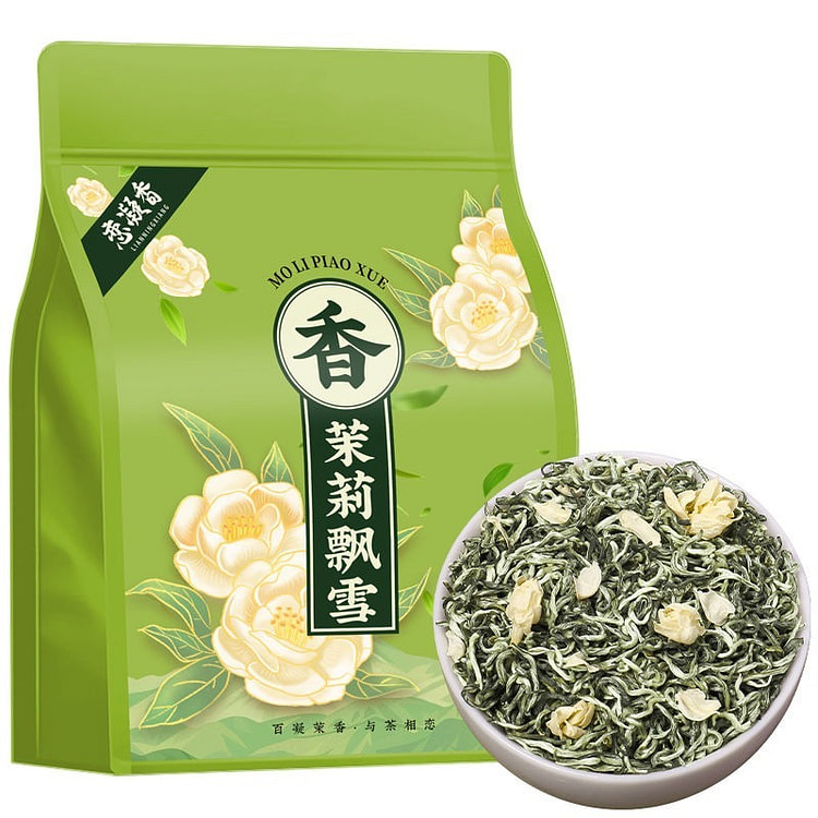 恋凝香茉莉飘雪特级茉莉花茶浓香耐泡型茶叶250g*1
