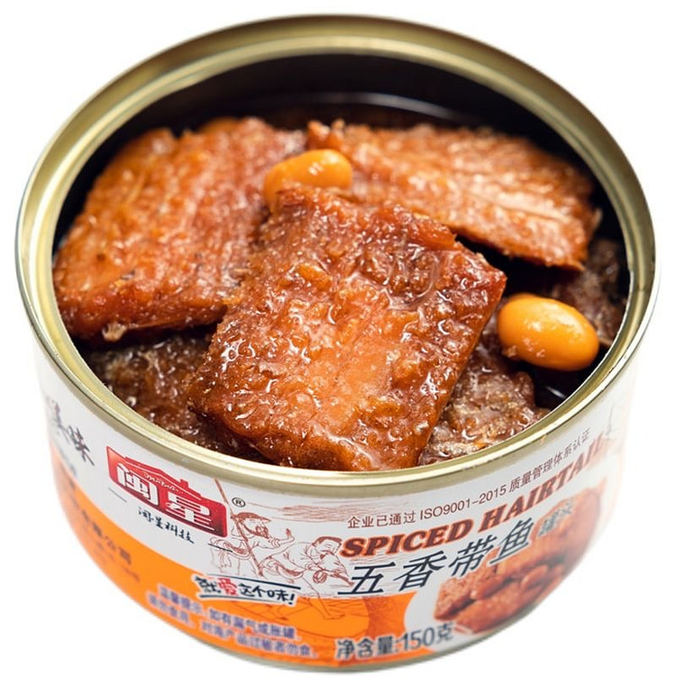 闵星 五香带鱼罐头 150g 150 克