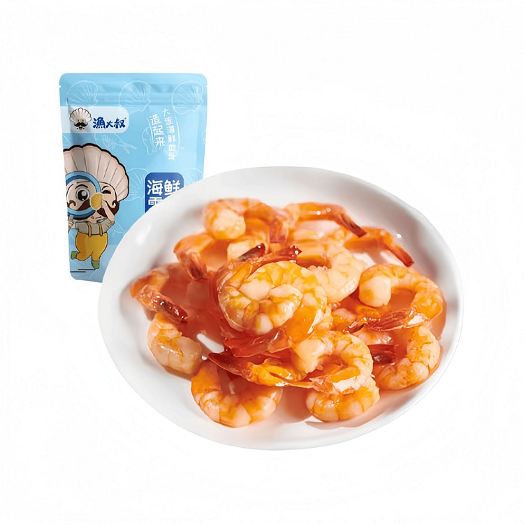 渔大叔【低脂饱腹】原味66虾90g*1袋 90 克