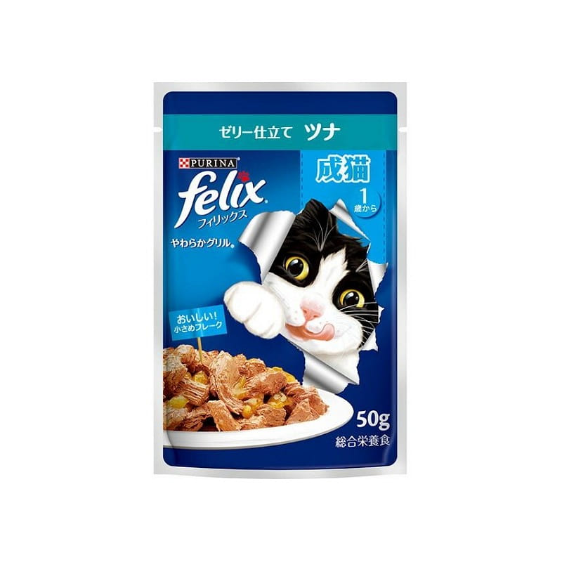 Purina Felix Pouch Soft Grilled Adult Cat Tuna 50g 1 each