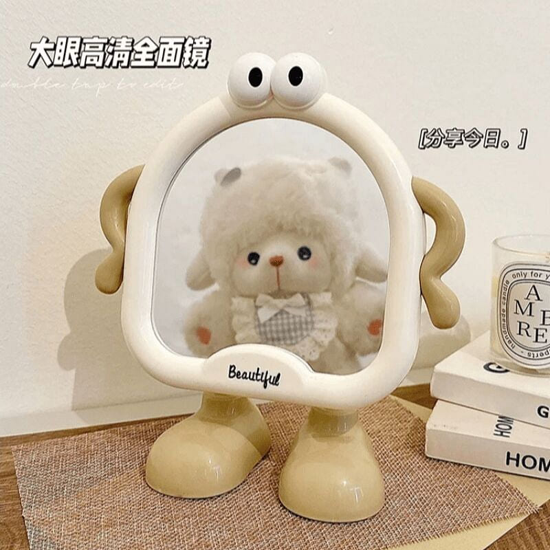 Cute Makeup Mirror Off-white *1pc 1 count