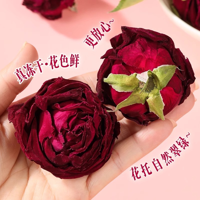 rose-teaさん❤︎ Get Yunnan freeze-dried ink red rose fresh rose tea 25 g Delivered