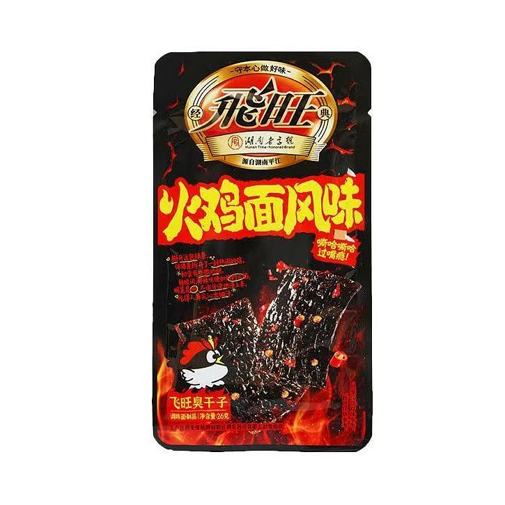 飞旺火鸡面味臭干子辣条零食香辣爽口130g 130 克