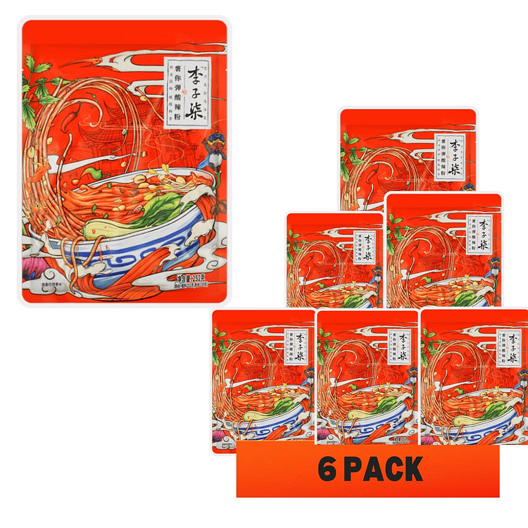 252g*6袋 李子柒 薯你弹酸辣粉 袋装