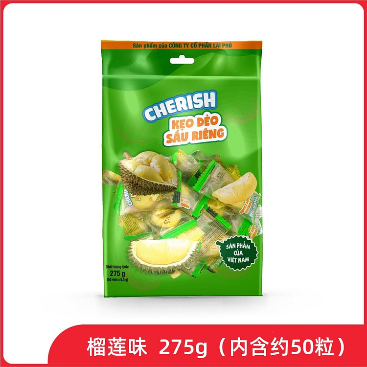 CHERISH Durian Flavored Gummies and Snacks 275 g