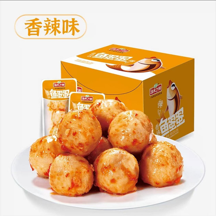 渔米之湘 鱼蛋蛋 香辣味 海味零食 360g*1盒